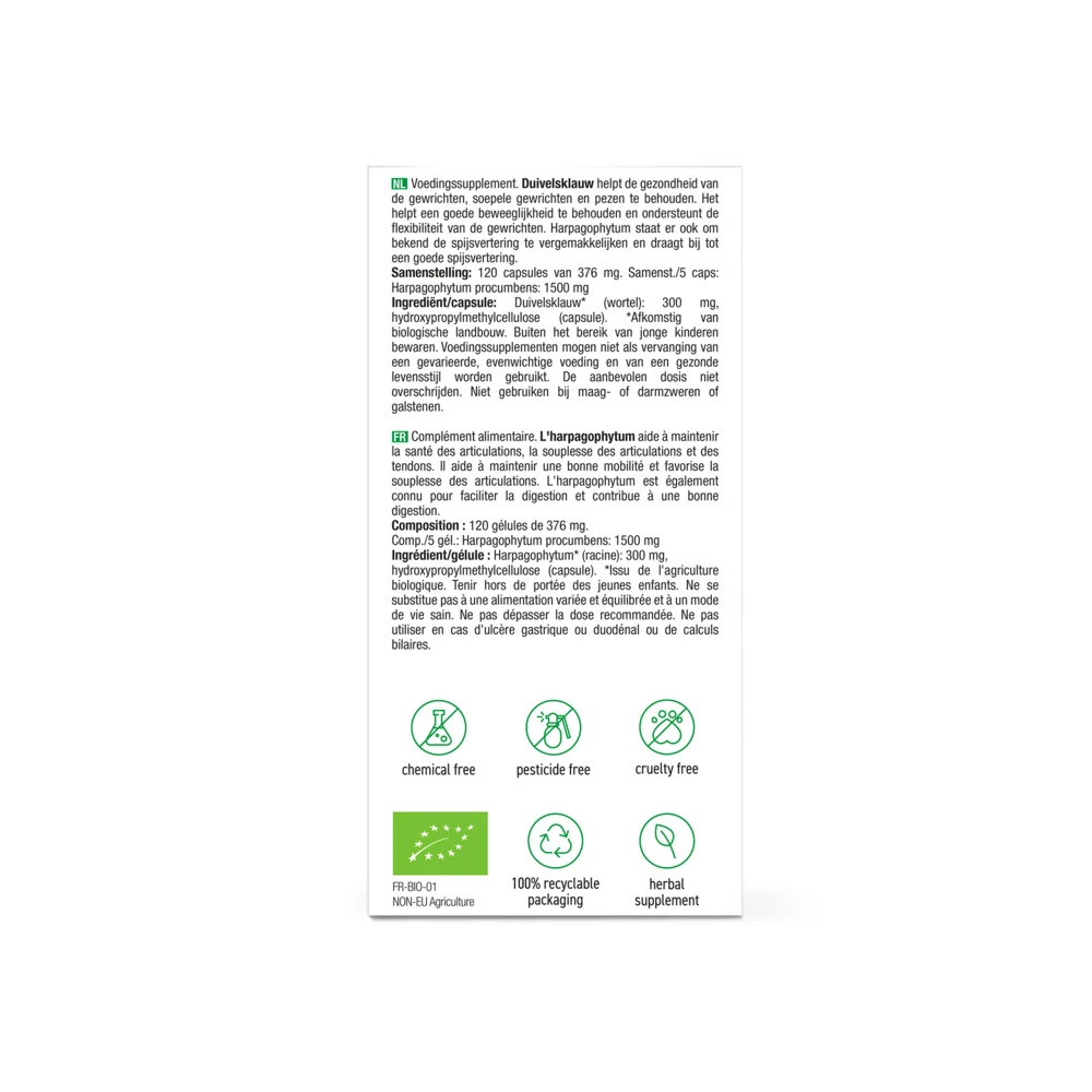 Purasana Duivelsklauw 300 Mg Bio 2 Purasana Duivelsklauw 300 Mg Bio - Afbeelding 2