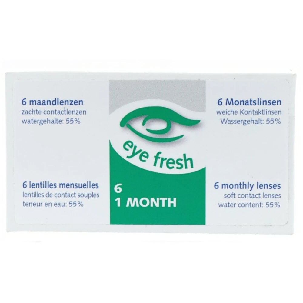 Eye Fresh Zachte Maandlenzen 6-pack -2,75 1 Eye Fresh Zachte Maandlenzen 6-pack -2,75