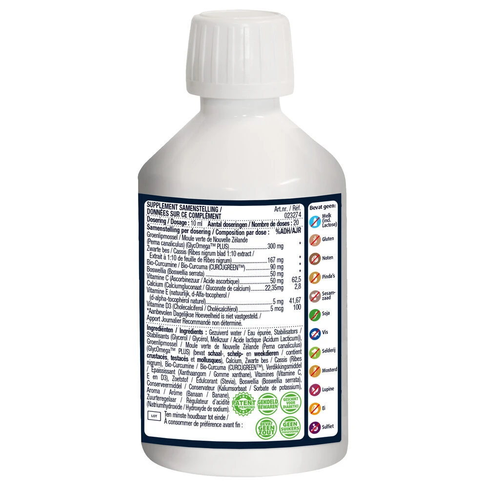 Lucovitaal Groenlipmossel Vloeibaar 2 Lucovitaal Groenlipmossel Vloeibaar - Afbeelding 2
